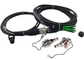 Kabel Fiber Optic Patch Hitam 2 Inti FTTA ODC Connector Untuk BBU RRU Base Station
