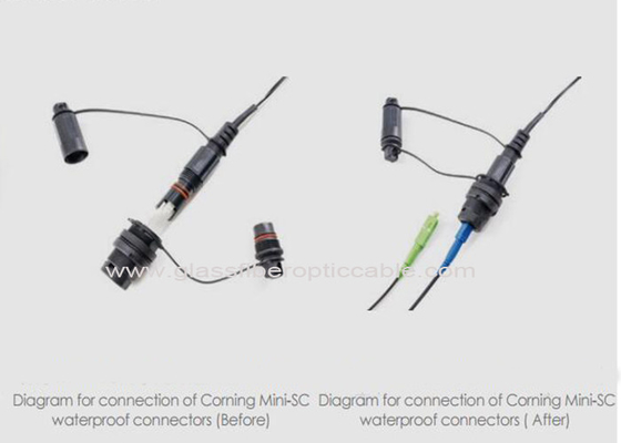 100M Length Fiber Optic Patch Cables Customized SC APC Connectors